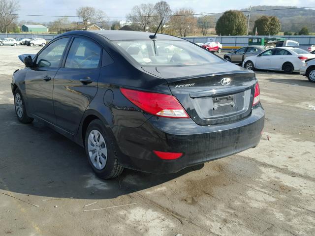 KMHCT4AE9HU222140 - 2017 HYUNDAI ACCENT SE BLACK photo 3