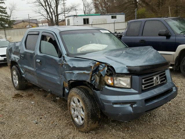 2HJYK16546H508848 - 2006 HONDA RIDGELINE BLUE photo 1