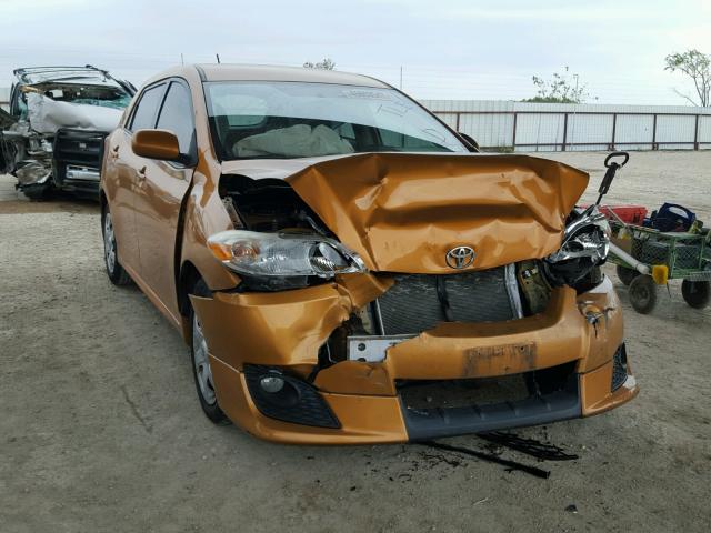 2T1KU4EE9AC314441 - 2010 TOYOTA COROLLA MA ORANGE photo 1