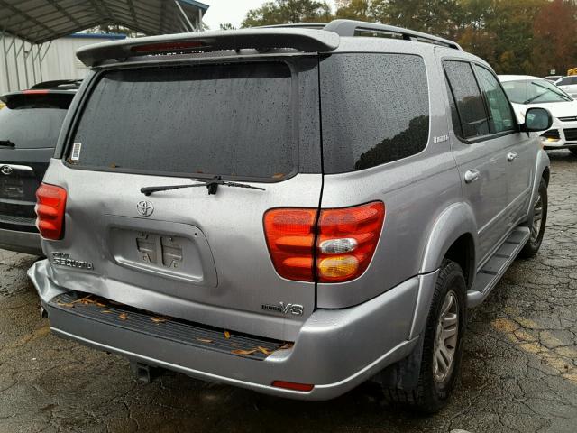 5TDZT38A73S152730 - 2003 TOYOTA SEQUOIA LI SILVER photo 4