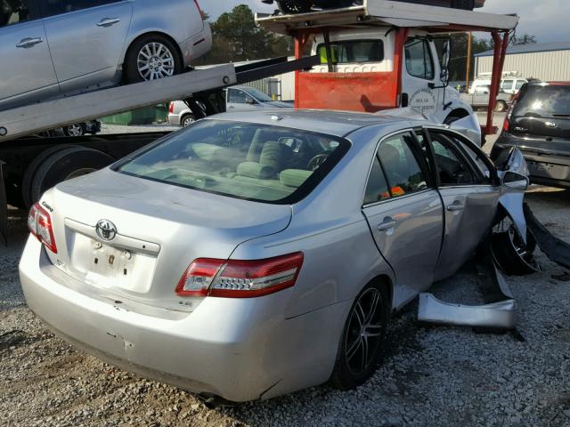 4T1BF3EK9AU043647 - 2010 TOYOTA CAMRY BASE SILVER photo 4