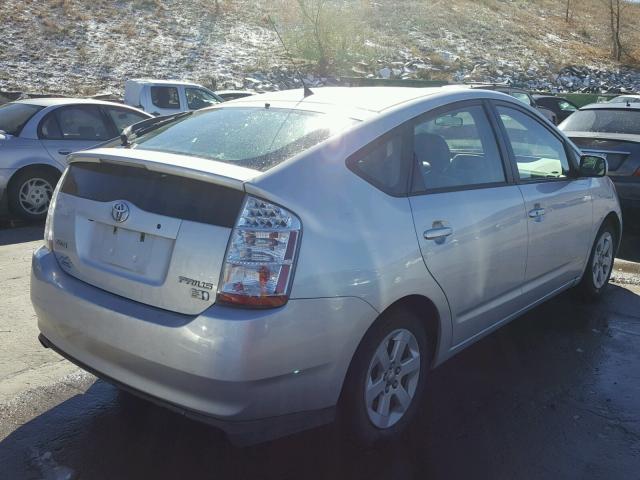 JTDKB20U667058518 - 2006 TOYOTA PRIUS SILVER photo 4