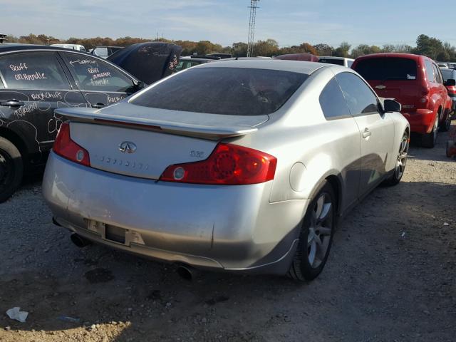 JNKCV54E24M301173 - 2004 INFINITI G35 SILVER photo 4