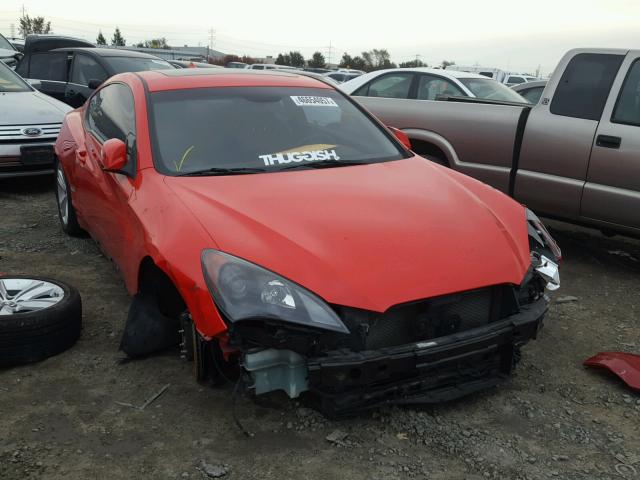 KMHHU6KHXAU021554 - 2010 HYUNDAI GENESIS CO RED photo 1