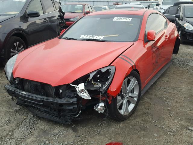 KMHHU6KHXAU021554 - 2010 HYUNDAI GENESIS CO RED photo 2