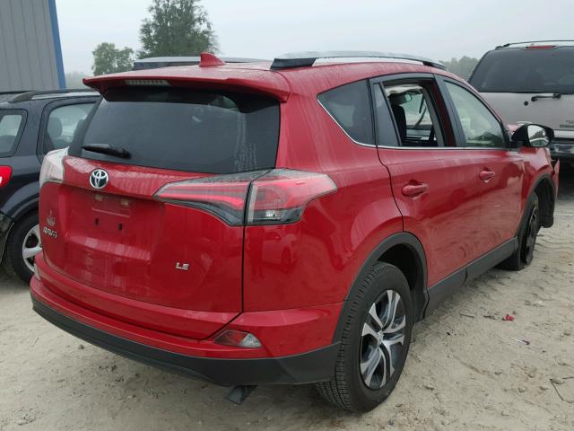 JTMZFREV6HJ120812 - 2017 TOYOTA RAV4 LE RED photo 4