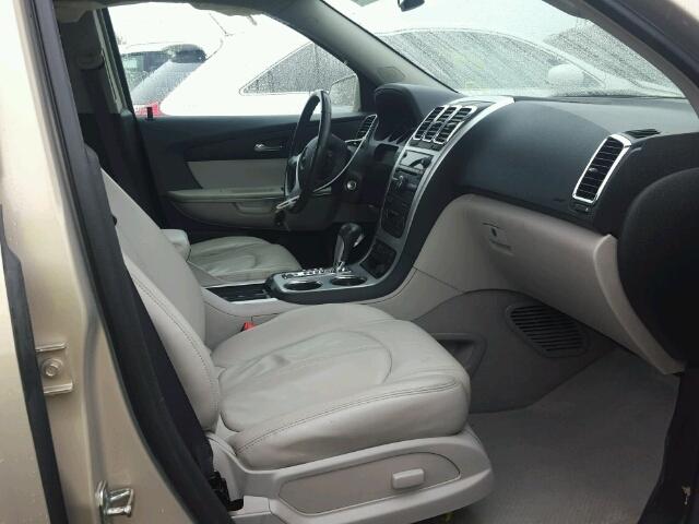 1GKER23D99J201090 - 2009 GMC ACADIA SLT თაფლისფერი ფოტო 5