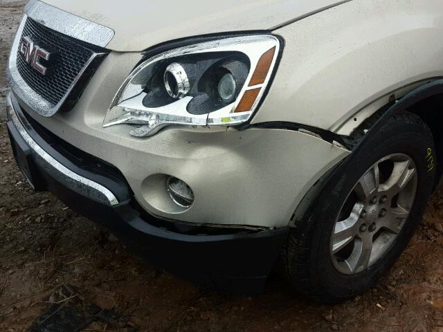 1GKER23D99J201090 - 2009 GMC ACADIA SLT თაფლისფერი ფოტო 9