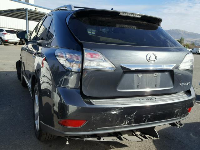 2T2BK1BAXBC115787 - 2011 LEXUS RX 350 GRAY photo 3