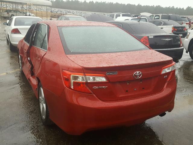 4T1BF1FK5EU803808 - 2014 TOYOTA CAMRY L RED photo 3