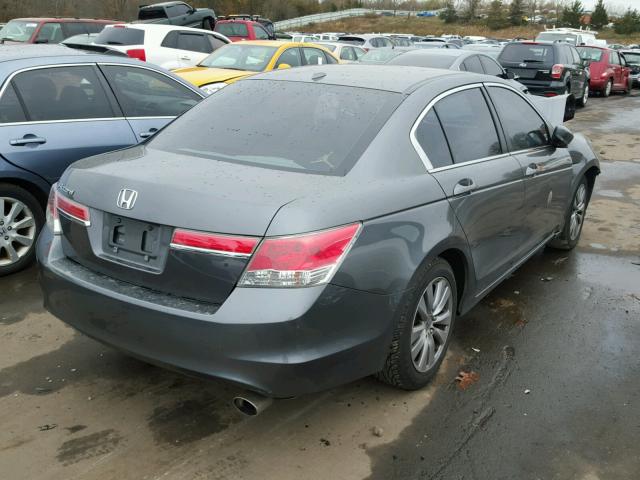 1HGCP2F89BA098784 - 2011 HONDA ACCORD EXL GRAY photo 4