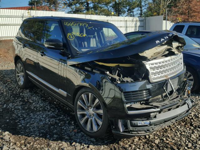 SALGS2EF1GA264973 - 2016 LAND ROVER RANGE ROVE BLACK photo 1