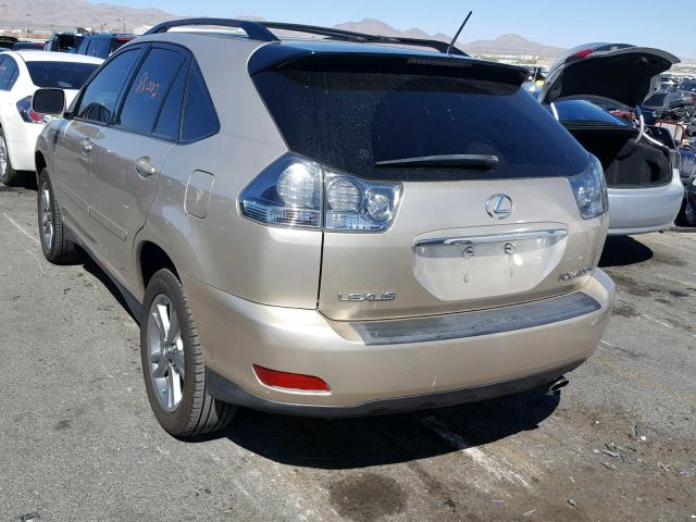 JTJGW31U860001435 - 2006 LEXUS RX 400 SILVER photo 3