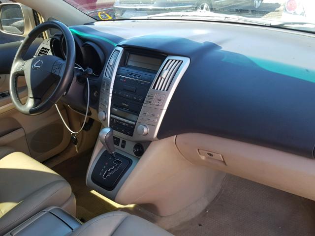 JTJGW31U860001435 - 2006 LEXUS RX 400 SILVER photo 9