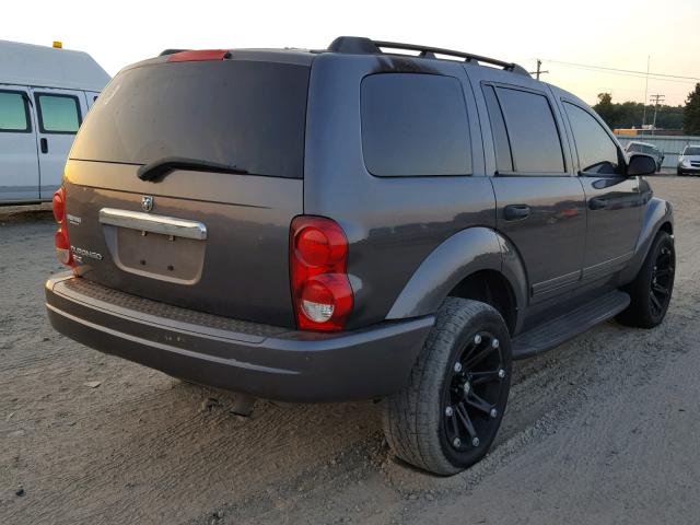 1D4HD48N64F196630 - 2004 DODGE DURANGO SL GRAY photo 4