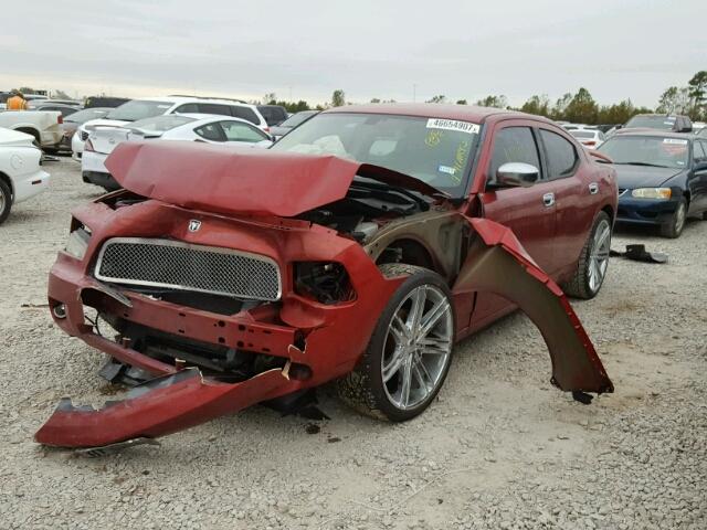 2B3KA33V49H509257 - 2009 DODGE CHARGER SX RED photo 2