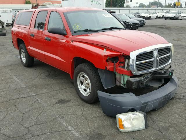 1D7HE28N26S645056 - 2006 DODGE DAKOTA QUA RED photo 1