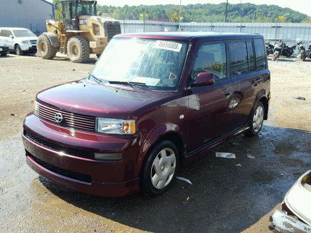 JTLKT324750186293 - 2005 TOYOTA SCION XB Марун фото 2