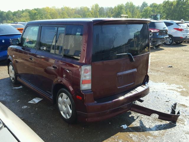 JTLKT324750186293 - 2005 TOYOTA SCION XB Марун фото 3