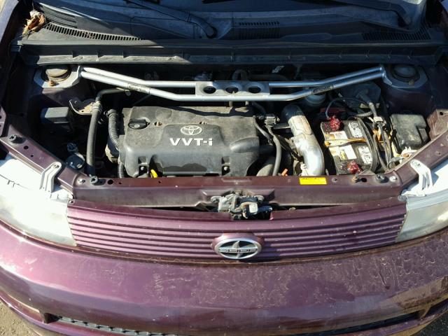 JTLKT324750186293 - 2005 TOYOTA SCION XB Марун фото 7