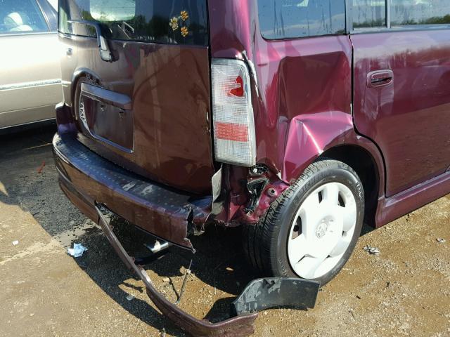 JTLKT324750186293 - 2005 TOYOTA SCION XB Марун фото 9
