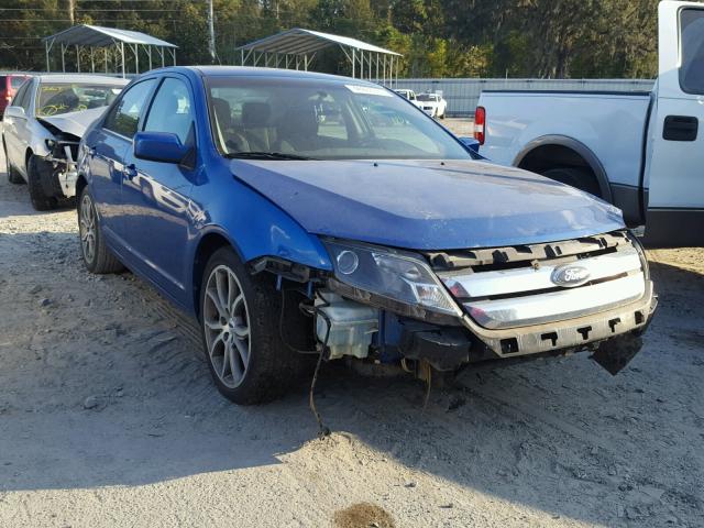 3FAHP0HA5CR221793 - 2012 FORD FUSION SE BLUE photo 1