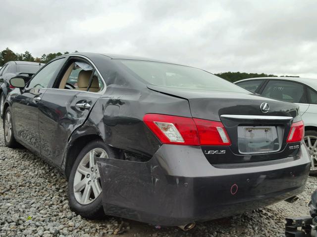 JTHBJ46G282271853 - 2008 LEXUS ES 350 GRAY photo 3