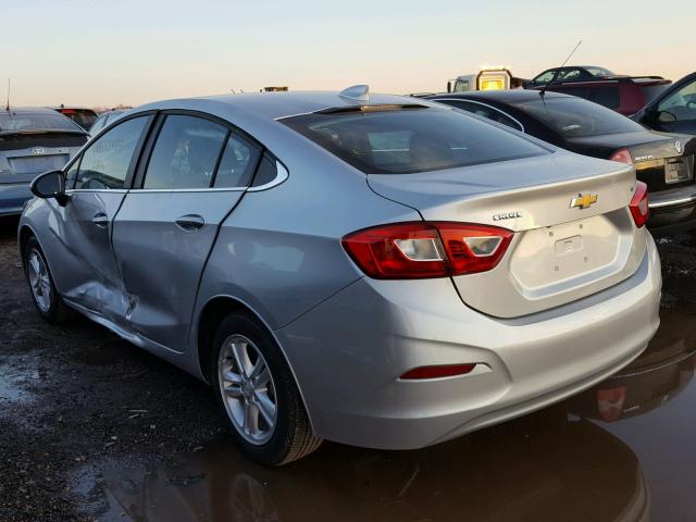 1G1BE5SM9H7279791 - 2017 CHEVROLET CRUZE LT SILVER photo 3