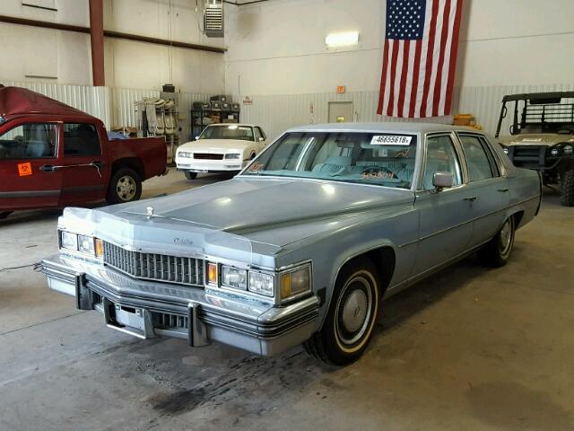 6B69S8Q302304 - 1978 CADILLAC FLEETWOO BLUE photo 2