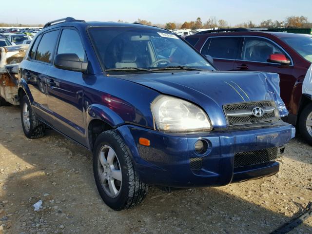 KM8JM12B77U501768 - 2007 HYUNDAI TUCSON GLS BLUE photo 1