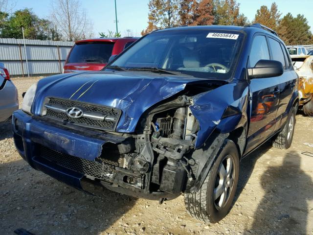 KM8JM12B77U501768 - 2007 HYUNDAI TUCSON GLS BLUE photo 2