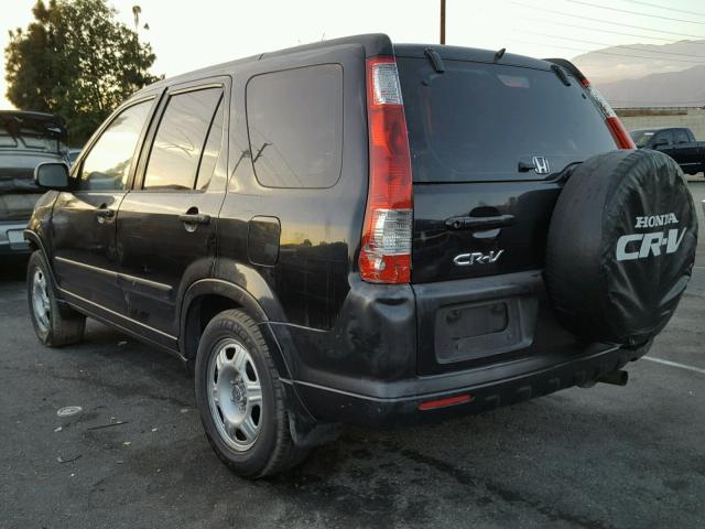 JHLRD68545C003426 - 2005 HONDA CR-V LX BLACK photo 3