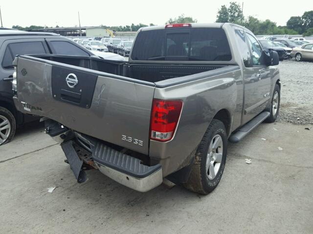 1N6BA06A77N201233 - 2007 NISSAN TITAN XE TAN photo 4