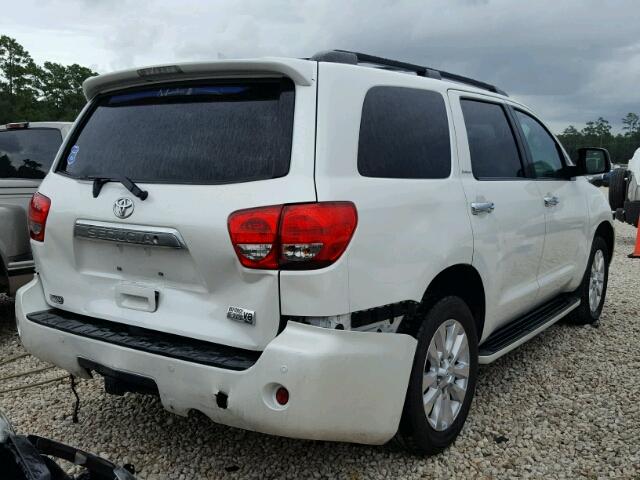 5TDYY5G17ES052575 - 2014 TOYOTA SEQUOIA PL WHITE photo 4