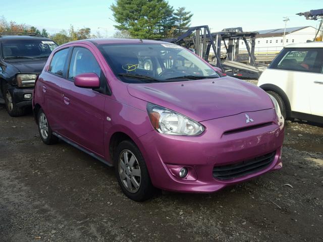 ML32A4HJ2EH005819 - 2014 MITSUBISHI MIRAGE ES PINK photo 1