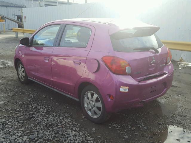 ML32A4HJ2EH005819 - 2014 MITSUBISHI MIRAGE ES PINK photo 3