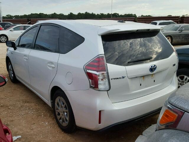 JTDZN3EU6FJ029477 - 2015 TOYOTA PRIUS V WHITE photo 3