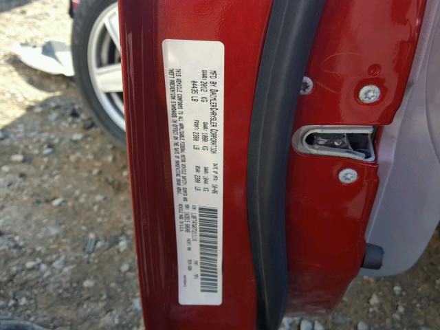 1J8FT47W07D211116 - 2007 JEEP COMPASS RED photo 10
