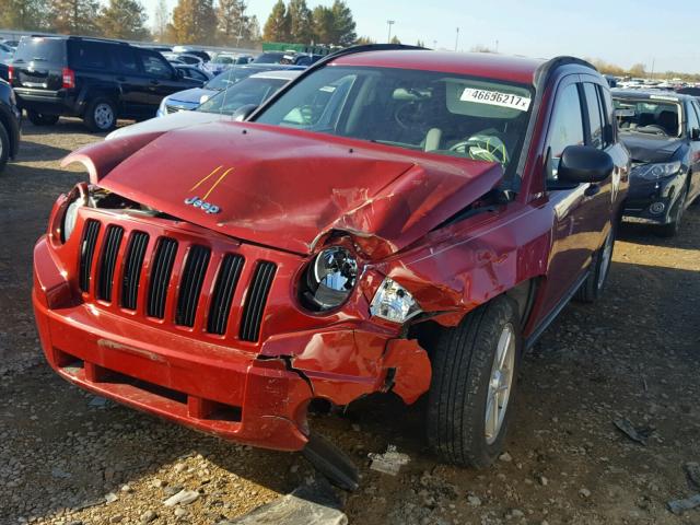 1J8FT47W07D211116 - 2007 JEEP COMPASS RED photo 2