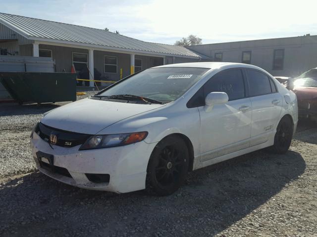 2HGFA55509H706808 - 2009 HONDA CIVIC SI WHITE photo 2