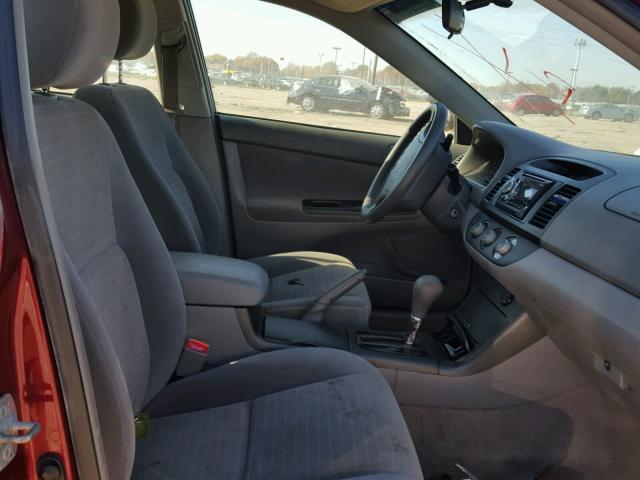 4T1BE32K35U078200 - 2005 TOYOTA CAMRY LE წითელი ფოტო 5