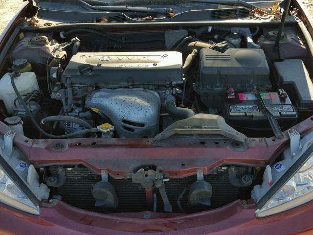 4T1BE32K35U078200 - 2005 TOYOTA CAMRY LE წითელი ფოტო 7
