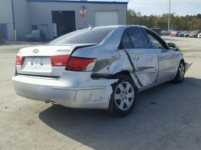 5NPET46C19H566044 - 2009 HYUNDAI SONATA GLS SILVER photo 4