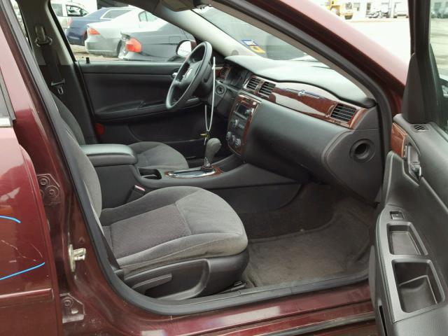 2G1WB58K579371493 - 2007 CHEVROLET IMPALA MAROON photo 5