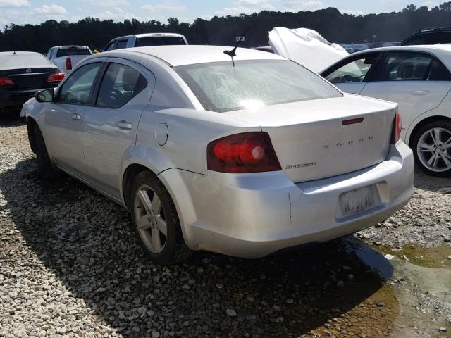 1B3BD4FB6BN591875 - 2011 DODGE AVENGER EX SILVER photo 3