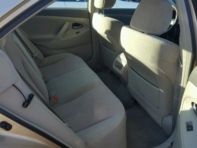 4T4BF3EK3AR017261 - 2010 TOYOTA CAMRY BASE GOLD photo 6