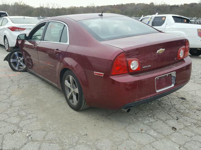 1G1ZJ57B49F180174 - 2009 CHEVROLET MALIBU 2LT RED photo 3