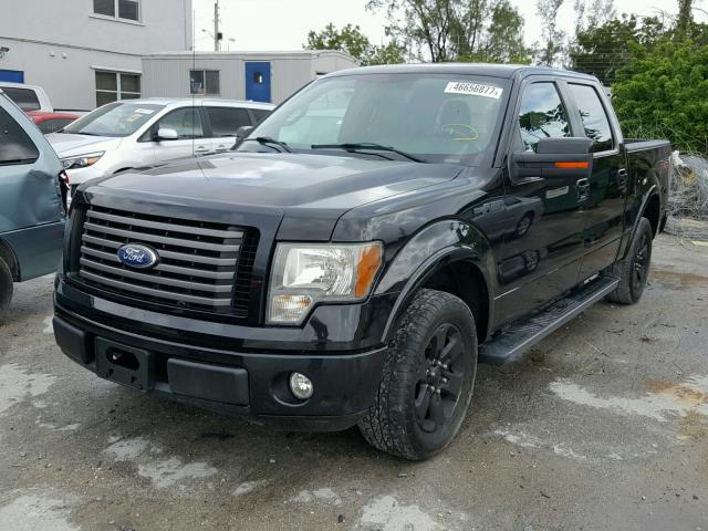 1FTEW1C82AKE73996 - 2010 FORD F150 BLACK photo 2