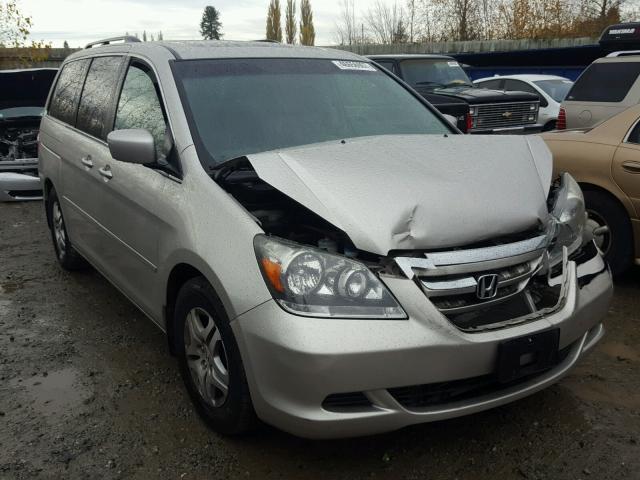 5FNRL38707B462104 - 2007 HONDA ODYSSEY EX SILVER photo 1