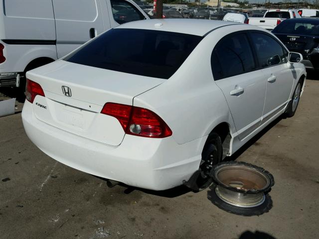 1HGFA16837L055367 - 2007 HONDA CIVIC WHITE photo 4